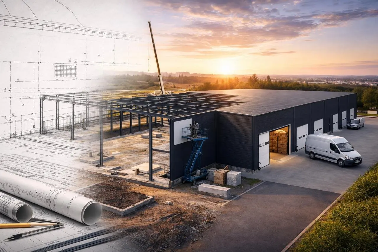 Spațiu comercial din structură metalică